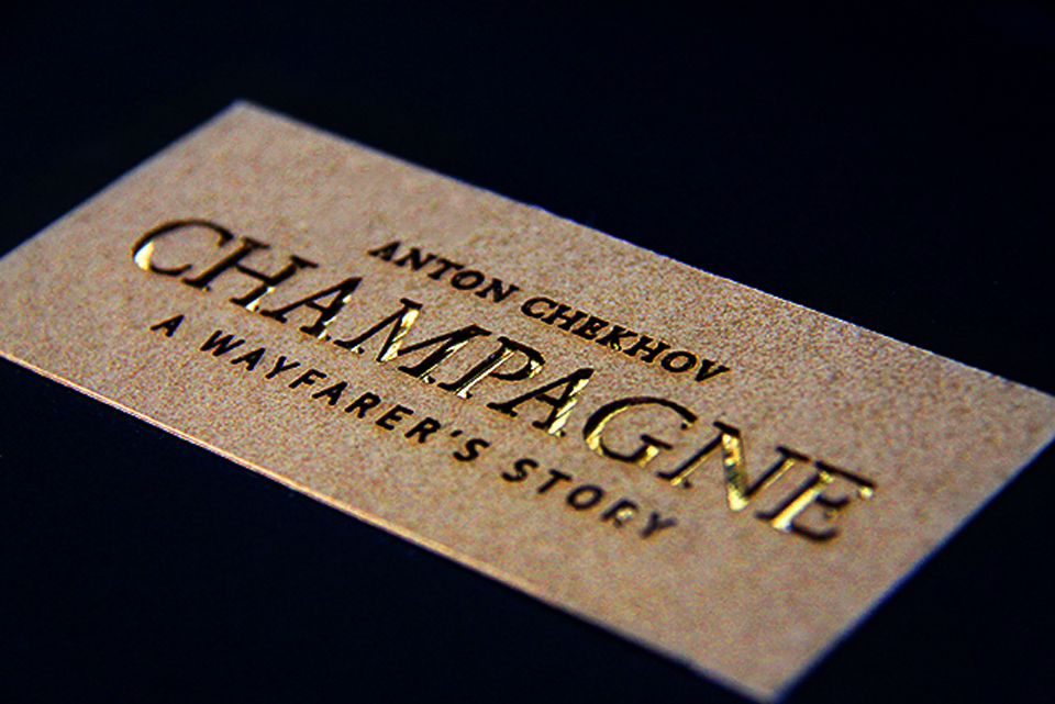 champagne box gold